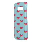 Watermeloenslagen op Blauwgroen patroon Case-Mate Samsung Galaxy Hoesje (Achterkant/links)