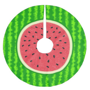 Watermeloenslantaarnzomerfruit met zwoerd kerstboom rok