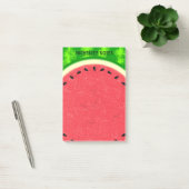 Watermeloenslantaarnzomerfruit met zwoerd post-it® notes (Kantoor)