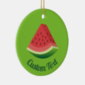Watermeloenslijm Keramisch sieremeel Ornament (Rechts)