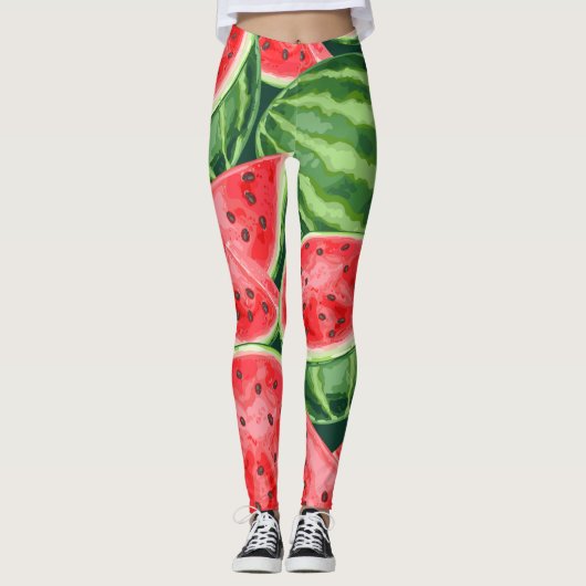Watermeloenslikken Leggings (Voorkant)