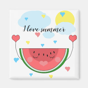 Watermeloensnijd, tekst, "Ik hou van de zomer", Magneet