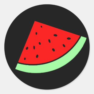 Watermeloensticker (DARK) Ronde Sticker