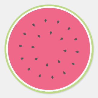 Watermeloensticker Ronde Sticker