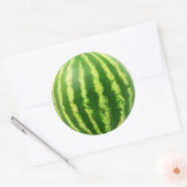 Watermeloenstof Ronde Sticker (Envelop)