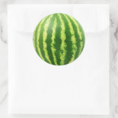 Watermeloenstof Ronde Sticker (Tas)