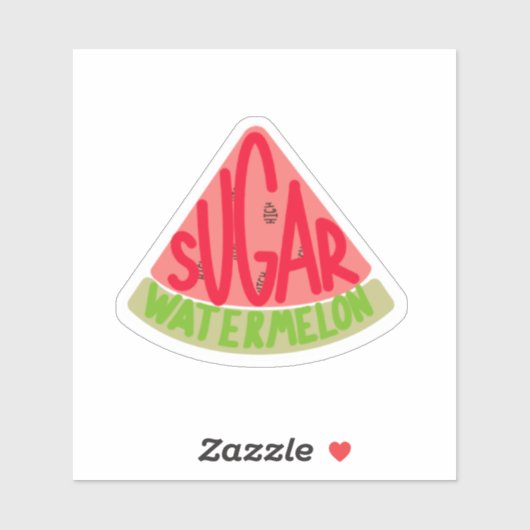 watermeloensuiker sticker (Vel)