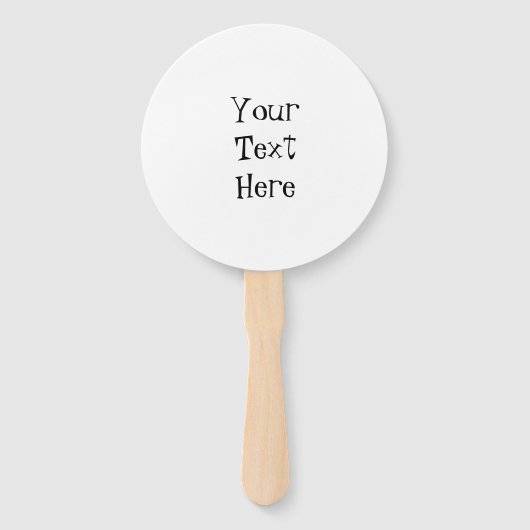 Watermeloenswittekst Handwaaier (Achterkant)