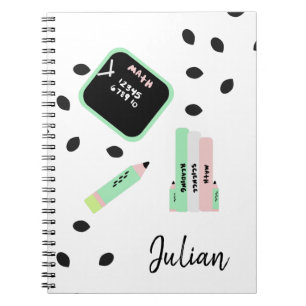 Watermeloenthema Terug naar de Kinder naam van de  Notitieboek