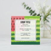 Watermeloenvlag Kaart (Staand voorkant)