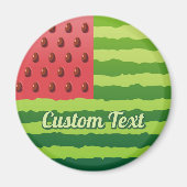 Watermeloenvlag Magnet Magneet (Voorkant)