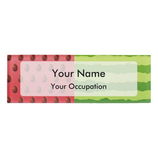 Watermeloenvlag Naambadge (Voorkant)