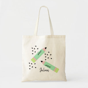 Watermeloenzaad Terug naar School Kinder Library B Tote Bag
