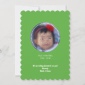 Watermelon 1er anniversaire Invitation avec photo (Dos)