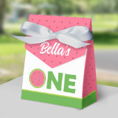 Watermelon 1st Birthday Party Gable Box for girl Bedankdoosjes