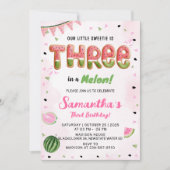 Watermelon 3e anniversaire fête Invitation (Devant)