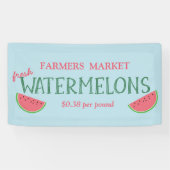 Watermelon à vendre bannière commerciale publicité (Horizontal)