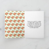 Watermelon and Pomegranate Baby Shower Bedankkaart (Binnen)