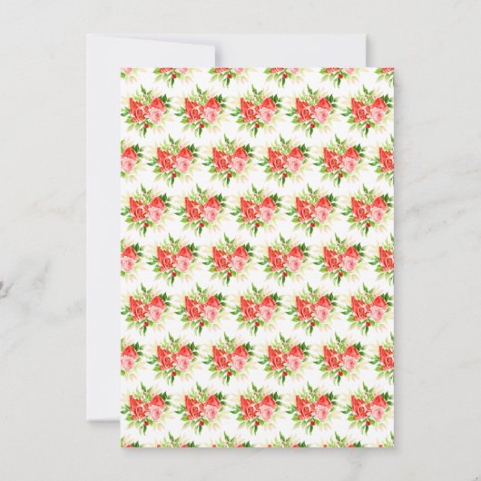 Watermelon and Pomegranate Baby Shower Bedankkaart (Achterkant)