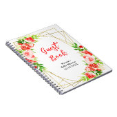 Watermelon and Pomegranate Baby Shower Guest Book Notitieboek (Rechterzijde)