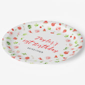 Watermelon and Pomegranate Birthday Papieren Bordje (Gekanteld)