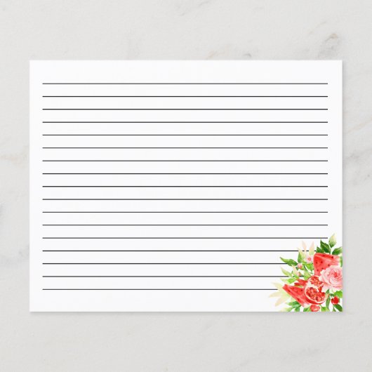 Watermelon and Pomegranate Recipe Card (Achterkant)