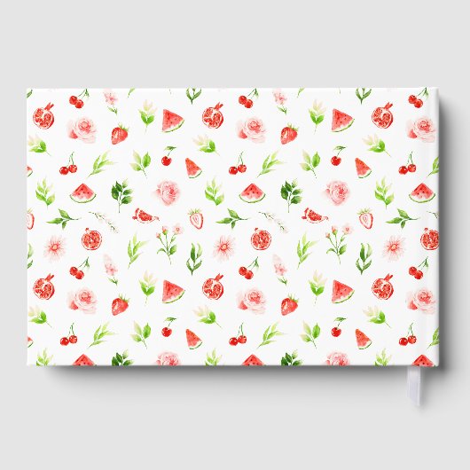 Watermelon and Pomegranate Wedding Gastenboek (Achterkant)