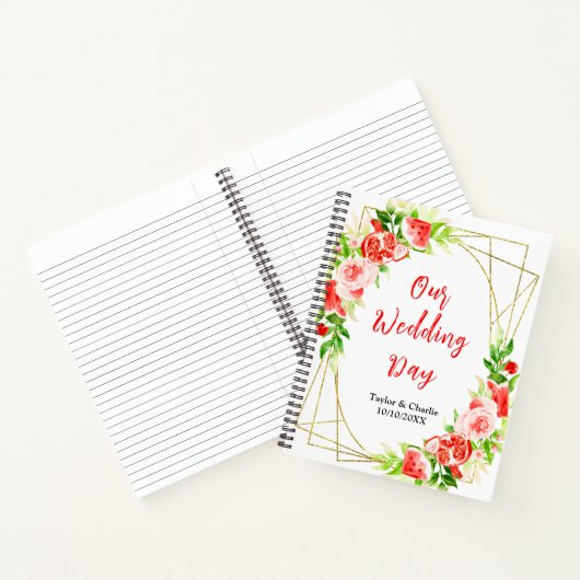 Watermelon and Pomegranate Wedding Planner Notitieboek (Binnen)