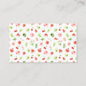 Watermelon and Pomegranate Wedding Registry Informatiekaartje (Achterkant)