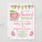 Watermelon Baby Sprinkle Invitation Invitation (Devant)
