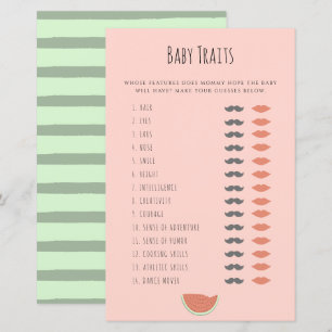 Watermelon Baby Traits Douche Jeu Conseils Cartes