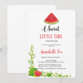 WATERMELON BABYSHOWE INVITATION (Devant / Derrière)