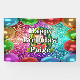 Watermelon Bannière d'anniversaire personnalisées