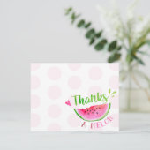 Watermelon Birthday Dank je kaarten (Staand voorkant)