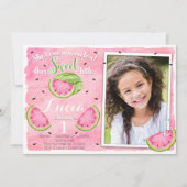 Watermelon Birthday Invitation Kaart (Voorkant)