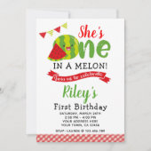 Watermelon Birthday Invitation Kaart (Voorkant)