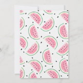 Watermelon Birthday Invitation Kaart (Achterkant)
