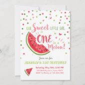 Watermelon Birthday Invitation Melon Summer Party Kaart (Voorkant)