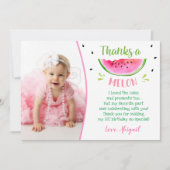 Watermelon Birthday Merci Cartes (Devant)