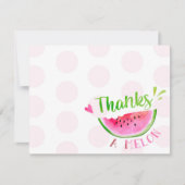 Watermelon Birthday Merci Cartes (Devant)