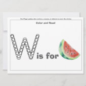Watermelon Birthday Preschooler tout-petit Carte d (Devant)