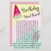 Watermelon Birthday word search game (Voorkant / Achterkant)