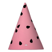 Watermelon Black Seeds Summer Vibes Juicy Pink Feesthoedjes (Rechts)