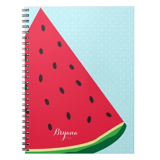 Watermelon Blue Fun Summer Custom Journal (Devant)
