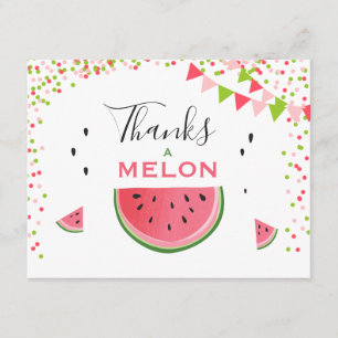 Watermelon Carte de remerciements Merci un anniver