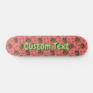 Watermelon Cartoon Motif Skateboard