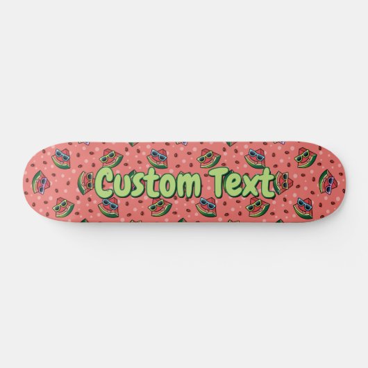 Watermelon Cartoon Motif Skateboard (Horz)