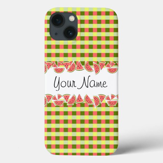 Watermelon Check Classic Nom coque ipad (Verso)