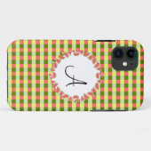 Watermelon Check 'Monogram' iPhone 5 coque (Dos (Horizontal))