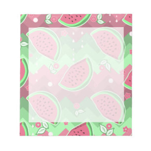 Watermelon Chevron Pattern Notitieblok